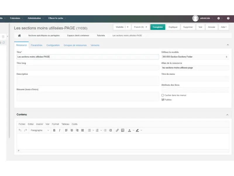 La section folder ou conteneur ou encore section est…